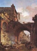 ROBERT, Hubert The Porta Octavia in Rome (mk08) oil painting